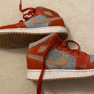 Orange/red and denim jorden1